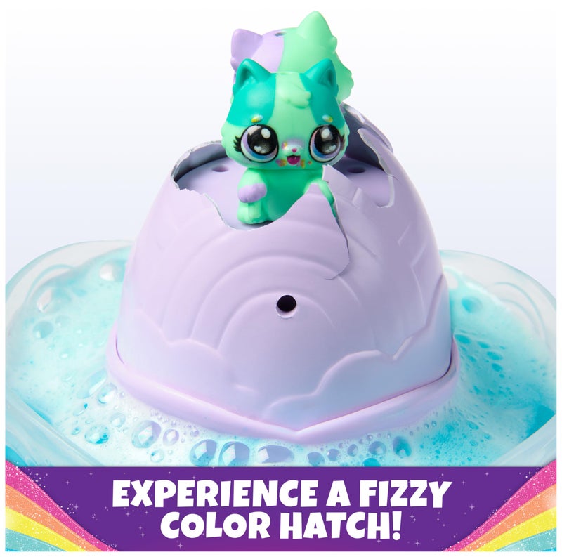 هاتشيمالز Hatchimals Alive، لعبة Rainbow Splash Fizzy Color Surprise، هاتش توأم أو ثلاثة توائم من Color Reveal Egg (قد يختلف الطراز)، ألعاب أطفال للبنات والأولاد - Image 2